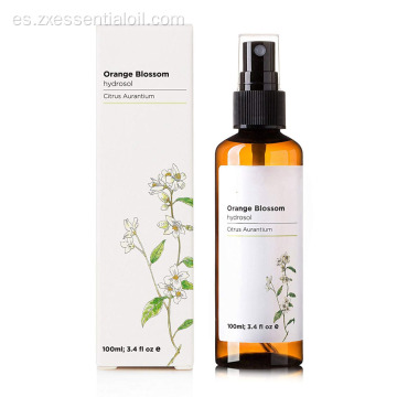 Agua de hidrosol neroli blosson naranja para tóner facial